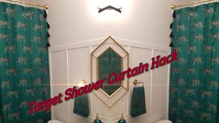 Target shower curtain HACK
