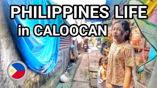 UNSEEN LIFE BEHIND THE STREET of NARROW ALLEY in CALOOCAN PHILIPPINES | WALKING TOUR [4K]🇵🇭