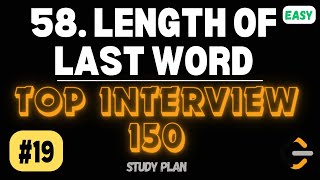 Leetcode | 58. Length of Last Word | Easy | Java Solution