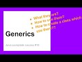 Work with the Generics | Complete Java Course for Beginners #15