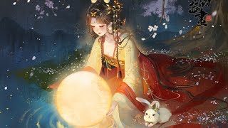 中秋節到啦～是時候把月亮掛在天上了🌕插畫師Photoshop手繪古風人像 Mid-Autumn Festival Digital Chinese Style Painting【养猫画画的随随】