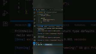 ✅ How to Print "Hello, World!" in C | Beginner C Programming Tutorial #shorts #codingbat #ytshorts