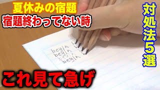 【学生必見】夏休みの宿題が終わってない時の対処法5選！！