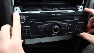 How to remove the Radio in an Audi A4 B8