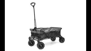 Creative Outdoor All-Terrain Collapsible Folding Wagon Cart Black - Overview