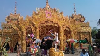 Mandalay Myanmar , Initiation of Novicehood / Shin pyu Ceremony in Burma