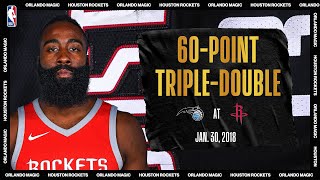 Harden Notches First Career 60-PT Triple-Double | #NBATogetherLive Classic Game