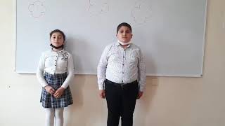 "Bağçamız " mahnısı . İfa edirlər Məryəm və Hüseyn