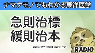 【はじめてでもわかる東洋医学】標本について（急則治標・緩則治本・標本同治）【音声解説RADIO】