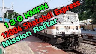 12004 Shatabdi Express | 12004 Lucknow Shatabdi Express 130 KMPH 🔥 | Mission Raftar | My Smart Vlog