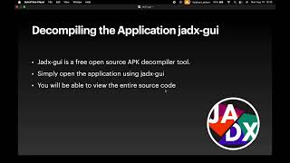 Decompiling Applications using JADX-GUI