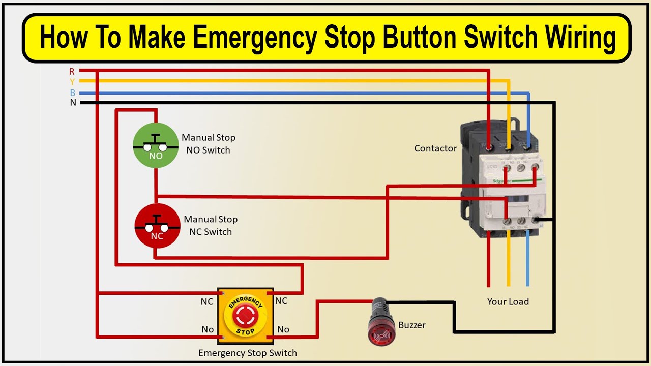 Emergency Stop Button Schematic Symbol