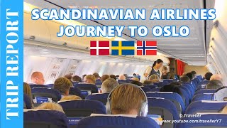 Review SAS Scandinavian Airlines - Boeing 737 Economy Class Flight - Copenhagen to Oslo Gardermoen