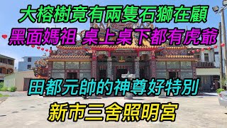 【4K】台南-新市區~【新市三舍照明宮】-主祀【天上聖母】~黑面媽祖, 桌上桌下都有虎爺~【寺廟巡禮~868】