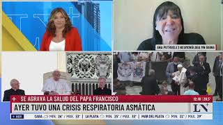 El papa Francisco se encuentra en estado crítico: sufrió una crisis asmática