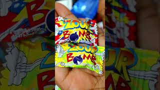 💣😋world's sourest candy ever!! zour bomb #shorts #viral