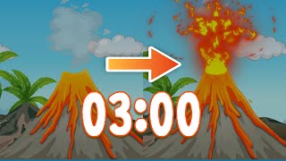 3 Minute Timer VOLCANO ๐ ๐ฅ