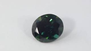 グリーンサファイア・オーバルミックス・ジュエリールース/3.129ct/中央宝石研究所ソーティング（CGL）■184697