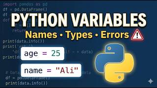 Python & Data Science Masterclass #01 | Variables, Names, Types & Errors