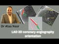 Coronary angiography LAD 3D orientation, Dr Alaa Nasr, 2023