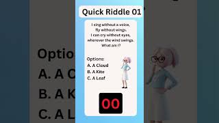 Quick Riddle 01 "The Silent Singer" #SolveTheRiddle