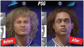 FIFER's FIFA 21 Realism Mod vs Default FIFA Faces Comparison | Paris Saint-Germain