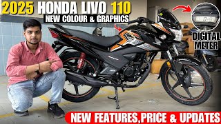 2025 Honda Livo 110 Full Review | Digital Meter \u0026 New Graphics😱| honda livo new model