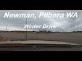 Western Australia Pilbara Drive - Newman Airport - Newman Town Drive -   @abcnewsaustralia