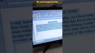 ms word magical tricks #shortvideo #video #trandingshorts #newshorts #mswordtricks #tricks