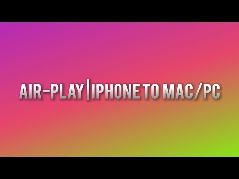 How to Air-Play from an iPhone to a Mac/PC! How to Air-Play from an iPhone to a Mac/PC!