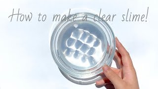 【ASMR】How to a clear slime クリアスライムの作り方