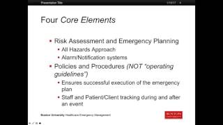 CMS Emergency Preparedness Guidelines with Bob McKee, DSc, Boston University
