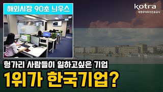 헝가리 사람들이 일하고 싶은 기업 1위가 한국기업? [해외시장뉴스]