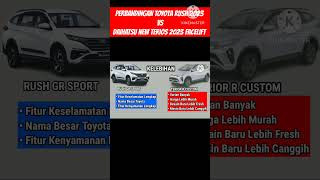 PERBANDINGAN TOYOTA RUSH VS DAIHATSU NEW TERIOS 2023#shorts