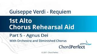 Verdi's Requiem Part 5 - Agnus Dei - 1st Alto Chorus Rehearsal Aid