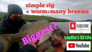 bream fishing in hopkins river-warrnambool