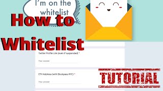 Step by step tutorial on how to whitelist for IDOs