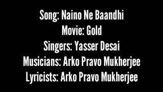 Naino Ne Baandhi Lyrics