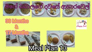 මගේ බබාලගේ දවසේ ආහාර වේල් | Meal Plan 13 | Baby Food Recipes Happy Nest