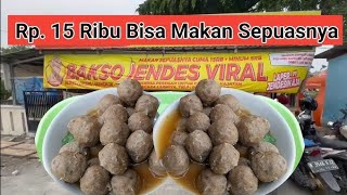 WARUNG BAKSO INI JUAL 15.000 BEBAS AMBIL SEPUASNYA ⁉️ | BAKSO JENDES TAMBUN BEKASI