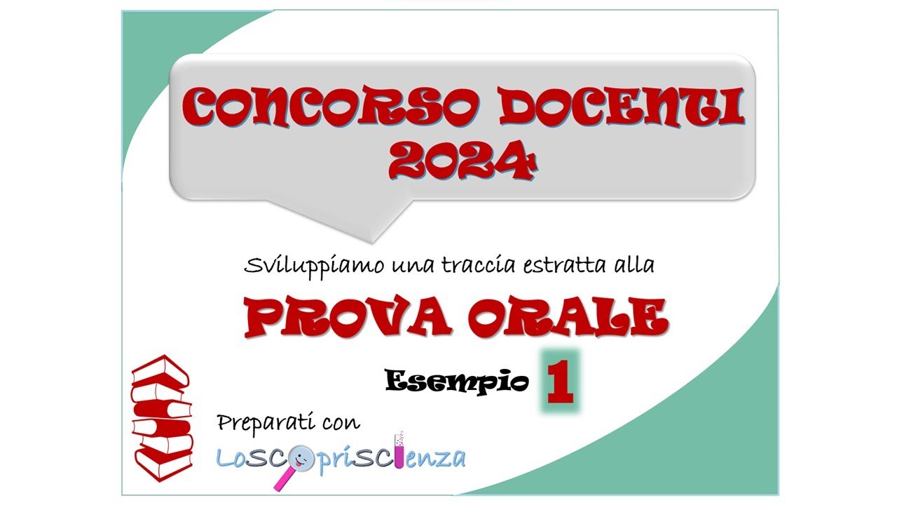 Lezione Simulata - Concorso Docenti 2024 - Esempio 1 - YouTube