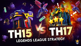 NEW TH15 vs TH17 LEGENDS Attack Strategy! TH15 RC Charge Dragons | CLASH OF CLANS