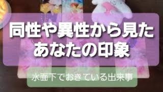 [同性\u0026異性から見た貴方の印象]🌱水面下でおきてる出来事🌱#性別問わず#タロットオラクルリーディング