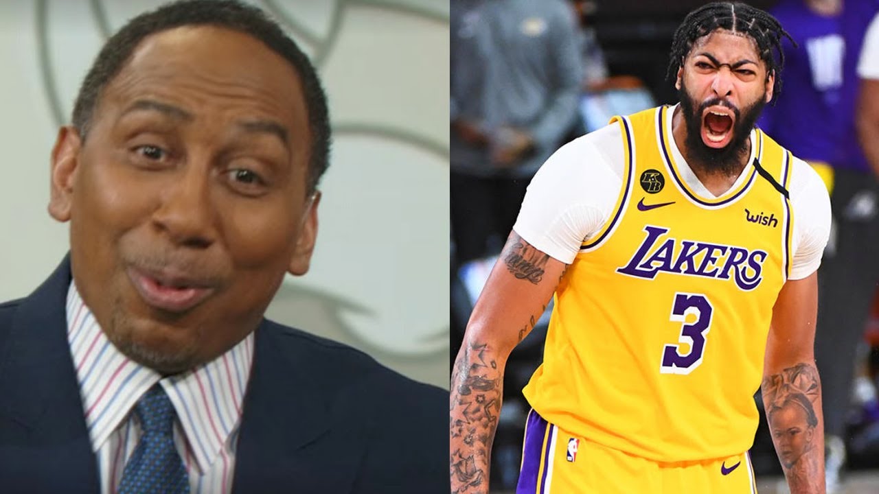 Stephen A Smith Reacts To Anthony Davis Dominating Wizards! Lebron LA ...