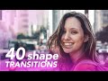 40 Shape Transitions Pack Premiere Pro Templates