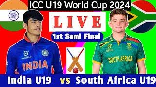 India U19 vs South Africa U19 l 1st Sami final | U19 world cup live | u19 live cricket I Cricfame