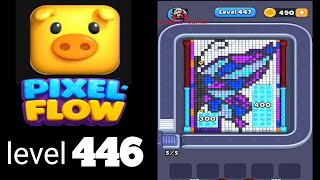 Pixelflow level 446 Guide Walkthrough Solution