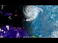 satellite animation of hurricane lee september 6~9 2023 4k