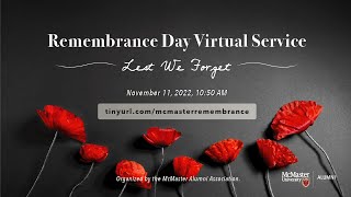 McMaster Virtual Remembrance Day Service