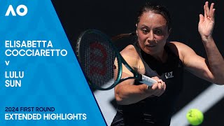 Elisabetta Cocciaretto v Lulu Sun Extended Highlights | Australian Open 2024 First Round